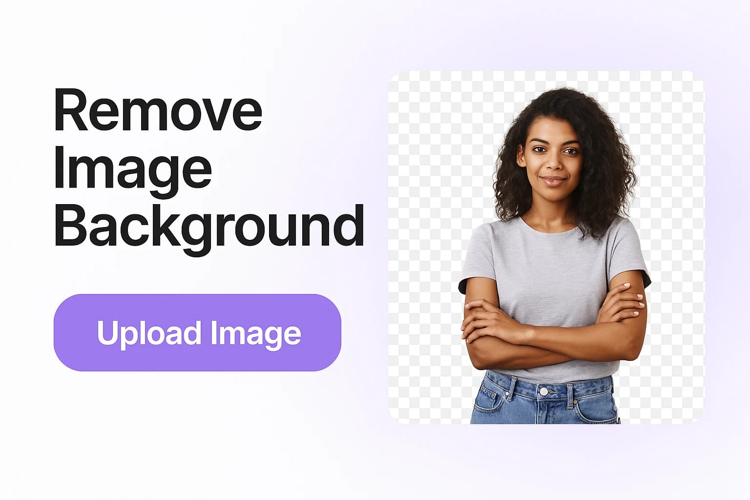 AI Background Remover Example - Before and After