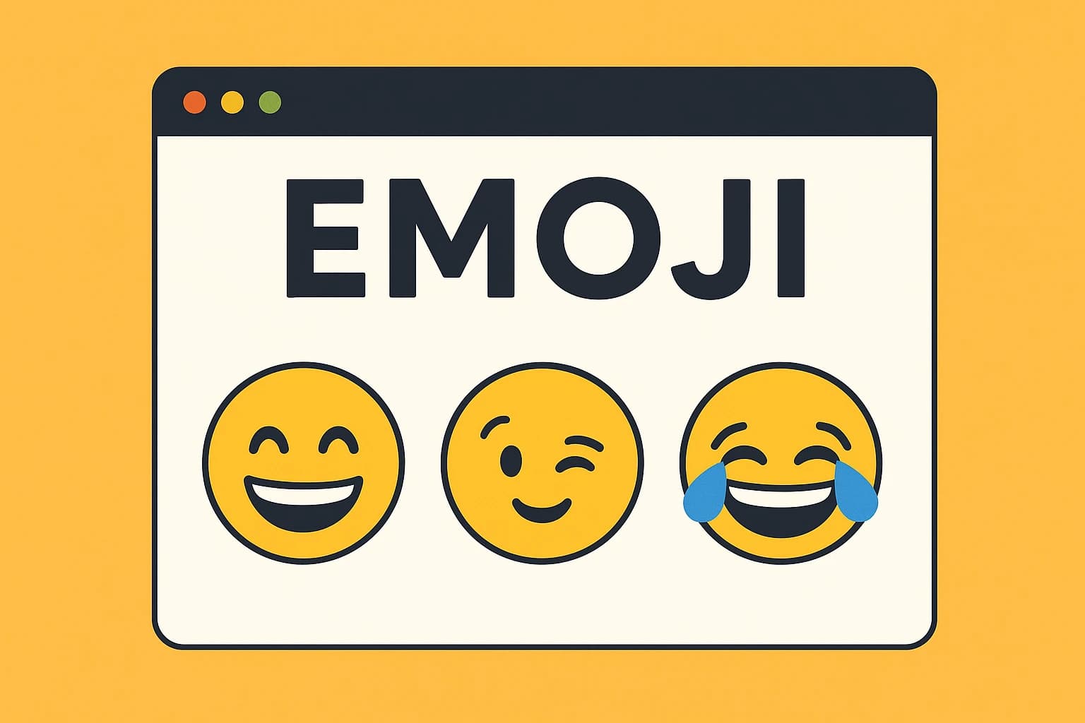 Screenshot of the ImageConvertors emoji picker interface showing various emoji categories